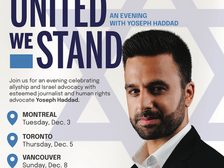 AVI is bringing Yoseph Haddad to Canada!
