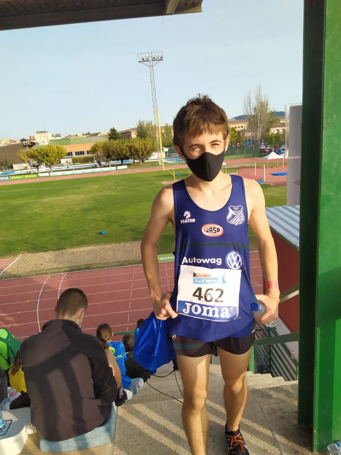 Unai Mendizabal Lekuona 10º de España en los 1000 metros categoria sub 16