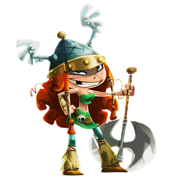 Official artwork of Barbara from Rayman Legends (2013)