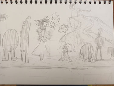 First Ever Mushroom and Soupe Character Sketches