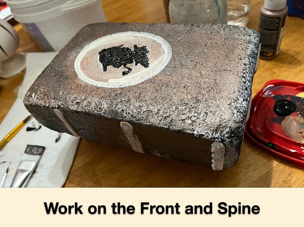 Working On the Front and Spine of the Book First
