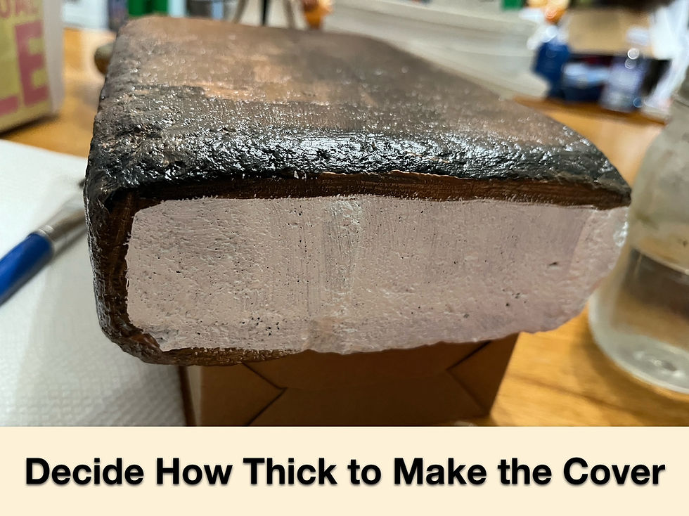 Decide on How Thick to Make the Book Cover