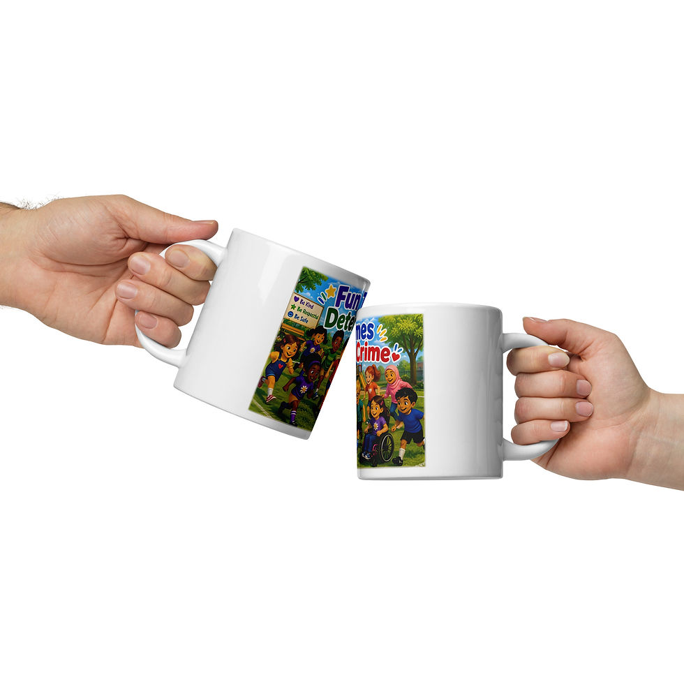 Miniatura: M.I.K.E.'S._Corner_Fun_Times_Deters_Crimes_White Glossy Mug