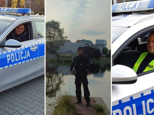Patrol ze Szwederowa uratował życie tonącej kobiecie