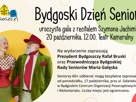 Czwartek pod znakiem Bydgoskiego Dnia Seniora. Będzie międzypokoleniowo, muzycznie i uroczyście