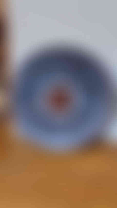 a round shield with a celtic design on it