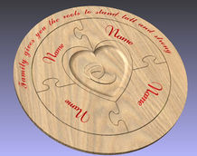 a wooden puzzle with the words family gives you the roots to stand tall and strong