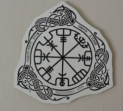 a drawing of a celtic symbol with the letters