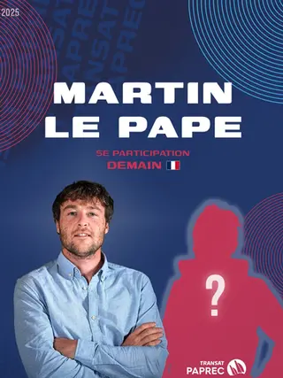 Martin Le Pape becomes the 7th registrant in the Transat Paprec 2025