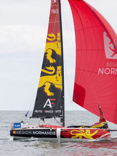 Paul Cousin (Région Normandie), 5e de la 3e étape et vainqueur du Trophée Beneteau des bizuths*