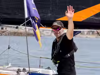 Nicolas Lunven (PRB), 2e de la 2ème étape de la 57e édition de La Solitaire du Figaro Paprec (avant jury)