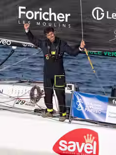 Paul Morvan (Foricher - French Touch), 3e de la 1ère étape de la 57e édition de La Solitaire du Figaro Paprec (avant jury)