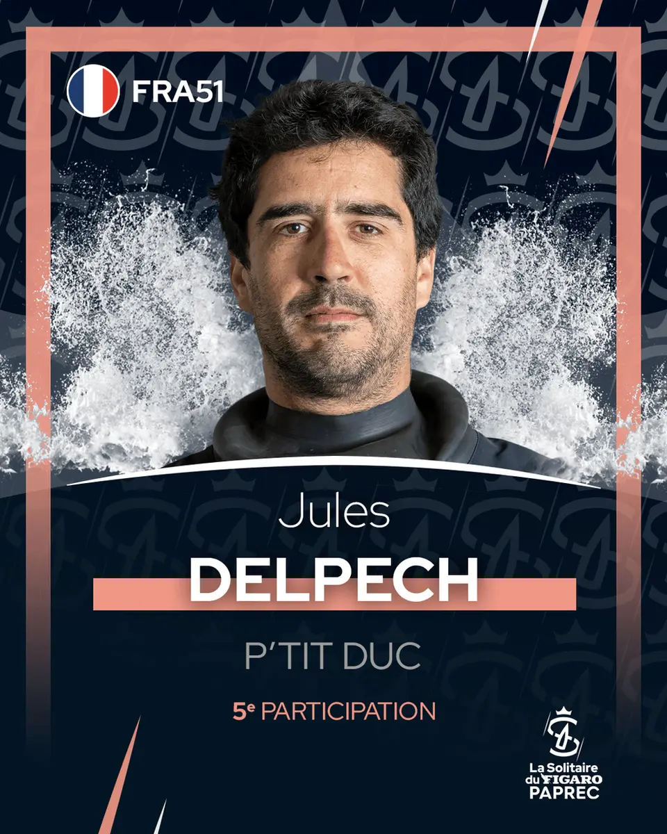 Jules Delpech is the first to register for the Solitaire du Figaro Paprec 2025!