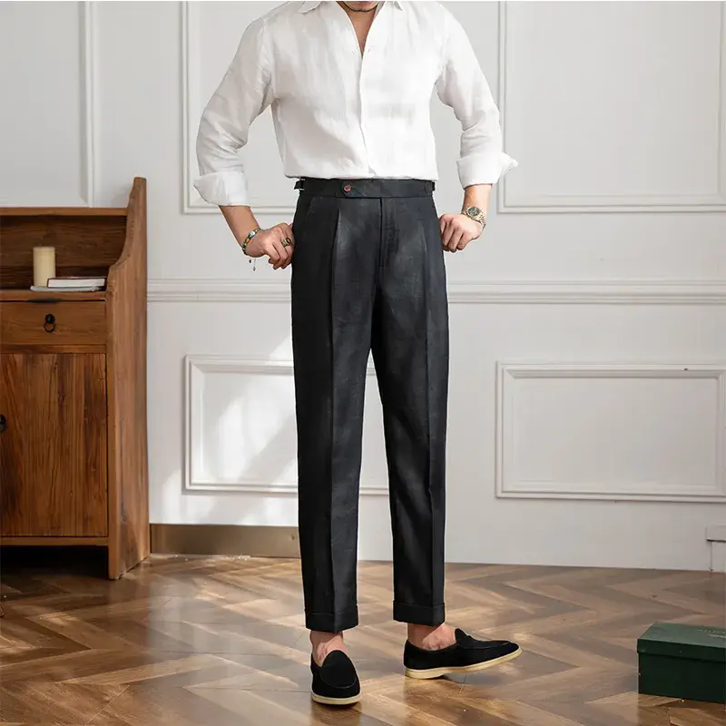 Miniatura: Men's Fashionable Linen Casual Pants