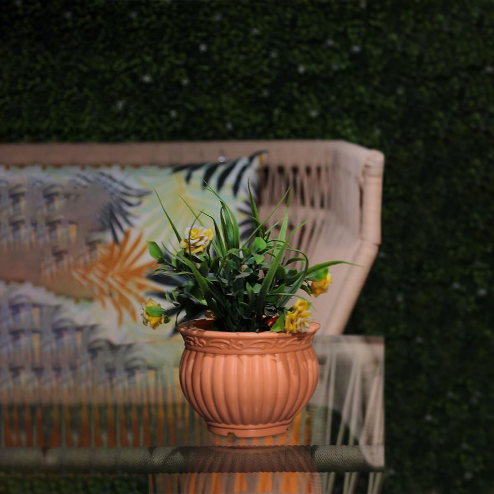 Garden's Need — 5 inch (13 cm) Kanha Matki Plastic Flower Pots Set of 2