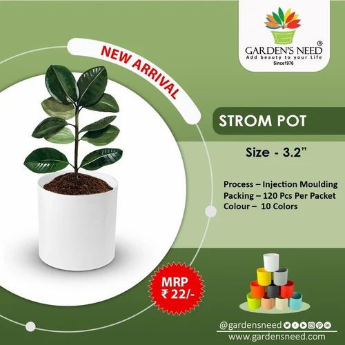Garden's Need — 3.2 Inch Strom Flower Pot — 3.2 Inch Planter