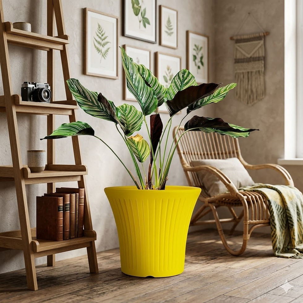 Garden's Need — 10 inch (25 cm) Tancy Round Flower Pots Set of 4
