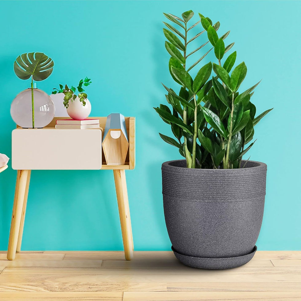 Garden's Need — 17 inch (43 cm) Roto Moulded Flower Pot with Tray