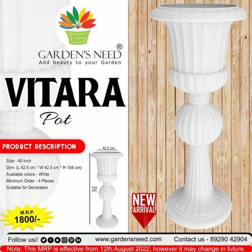Garden's Need — Decorative Flower Pot — 43 Inches