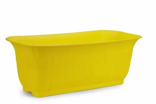 Garden's Need — Yellow Rectangular Planter