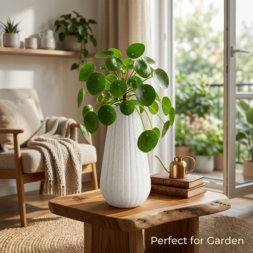 Garden's Need — 8 inch (20 cm) Omega Round Flower Vase (Set of 2)