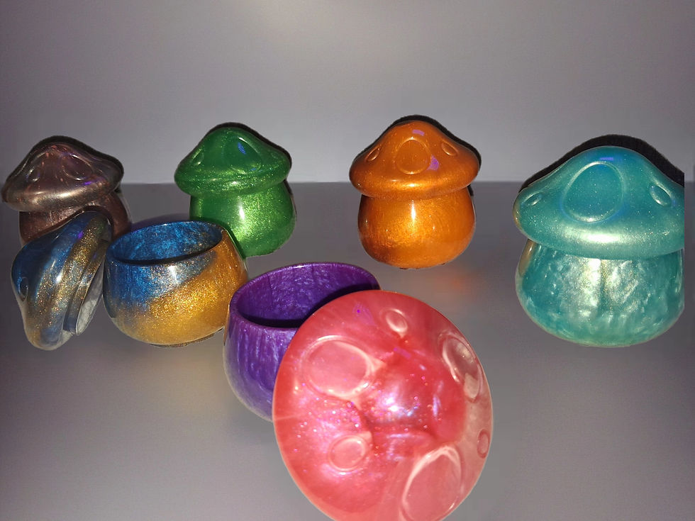 Thumbnail: Handcrafted Epoxy Mushroom Jars