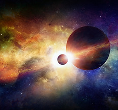 El planeta y la Luna