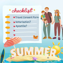 Viajes de Verano: ¿Viaja con un menor? No olvide un Formulario de Autorizacion de Viaje Notarizado