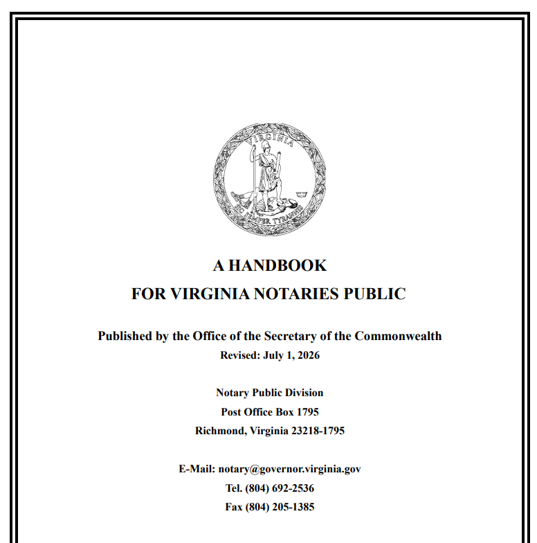 ❗New Virginia Notary Laws Effective July 1, 2026: Complete Compliance Guide for Notaries