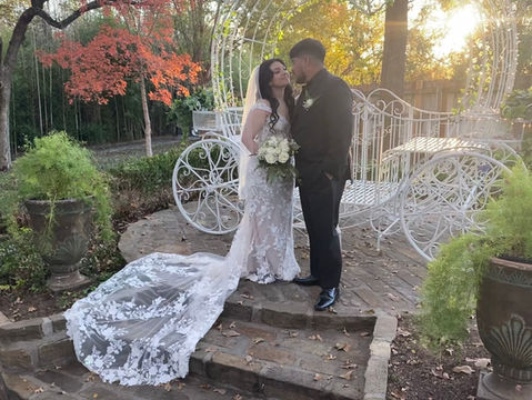 outdoor garden wedding fort worth dfw enchanted forest beautiful lighting flowers spring fall