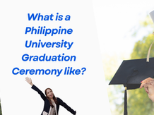 Philippine university graduation ceremony graduation gown degree certificate celebrate mortarboard