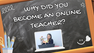 online teacher online class online English course classroom book student