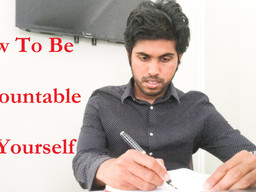 How to be Accountable to Yourself