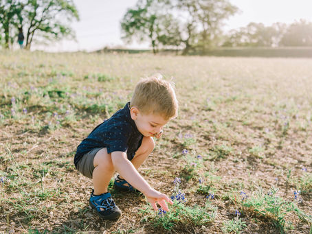 Springtime Evening Sibling Photo Session