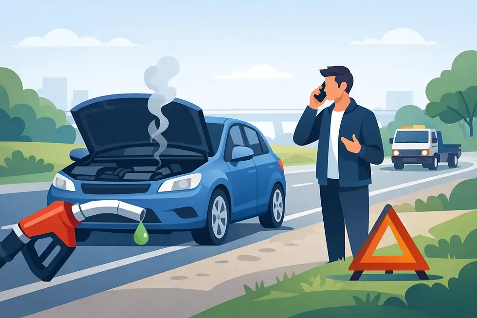 Misfuelled Car Roadside Steps to Take