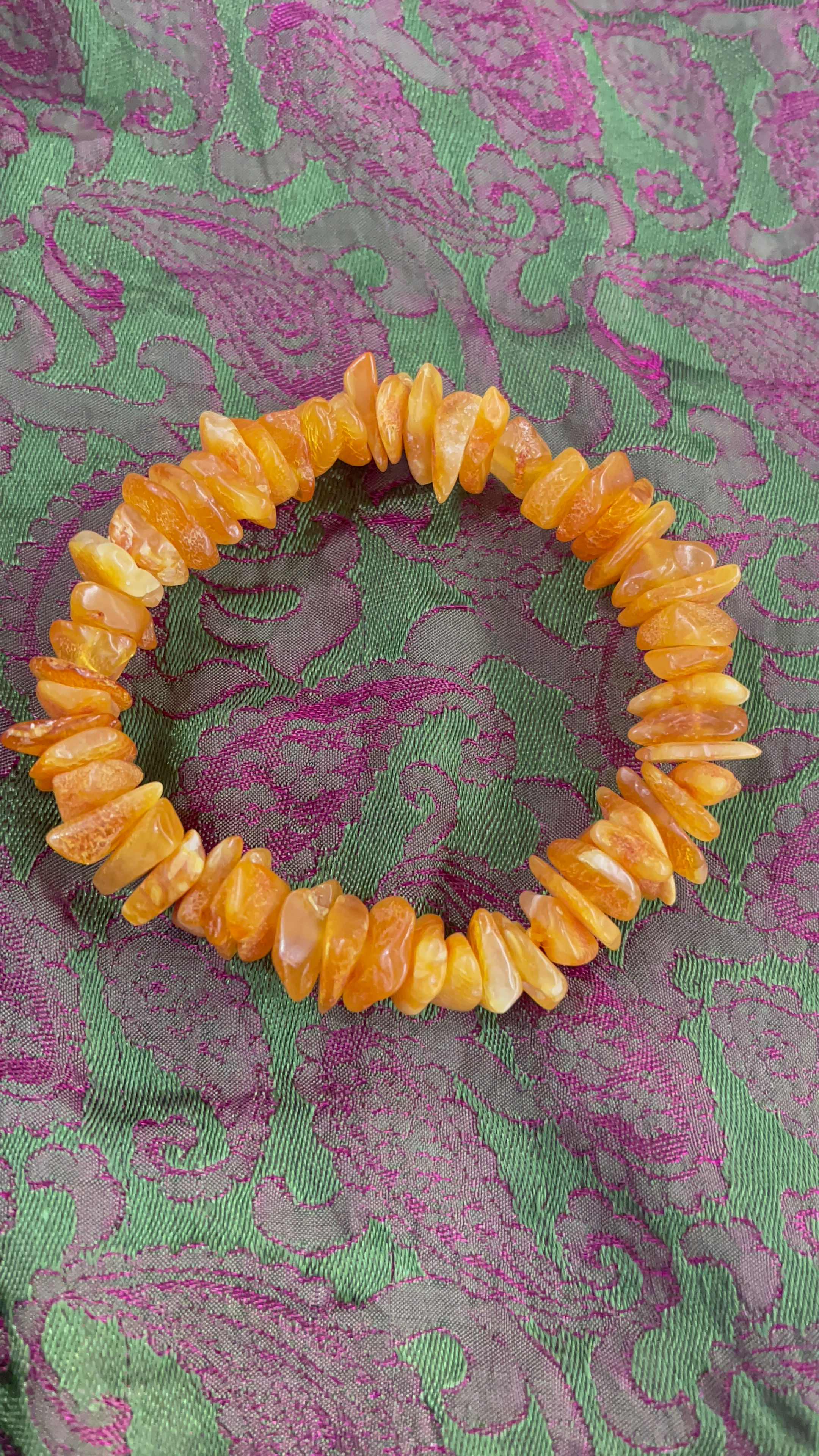 Amber bracelet, supports calming, excitement, and insomnia.