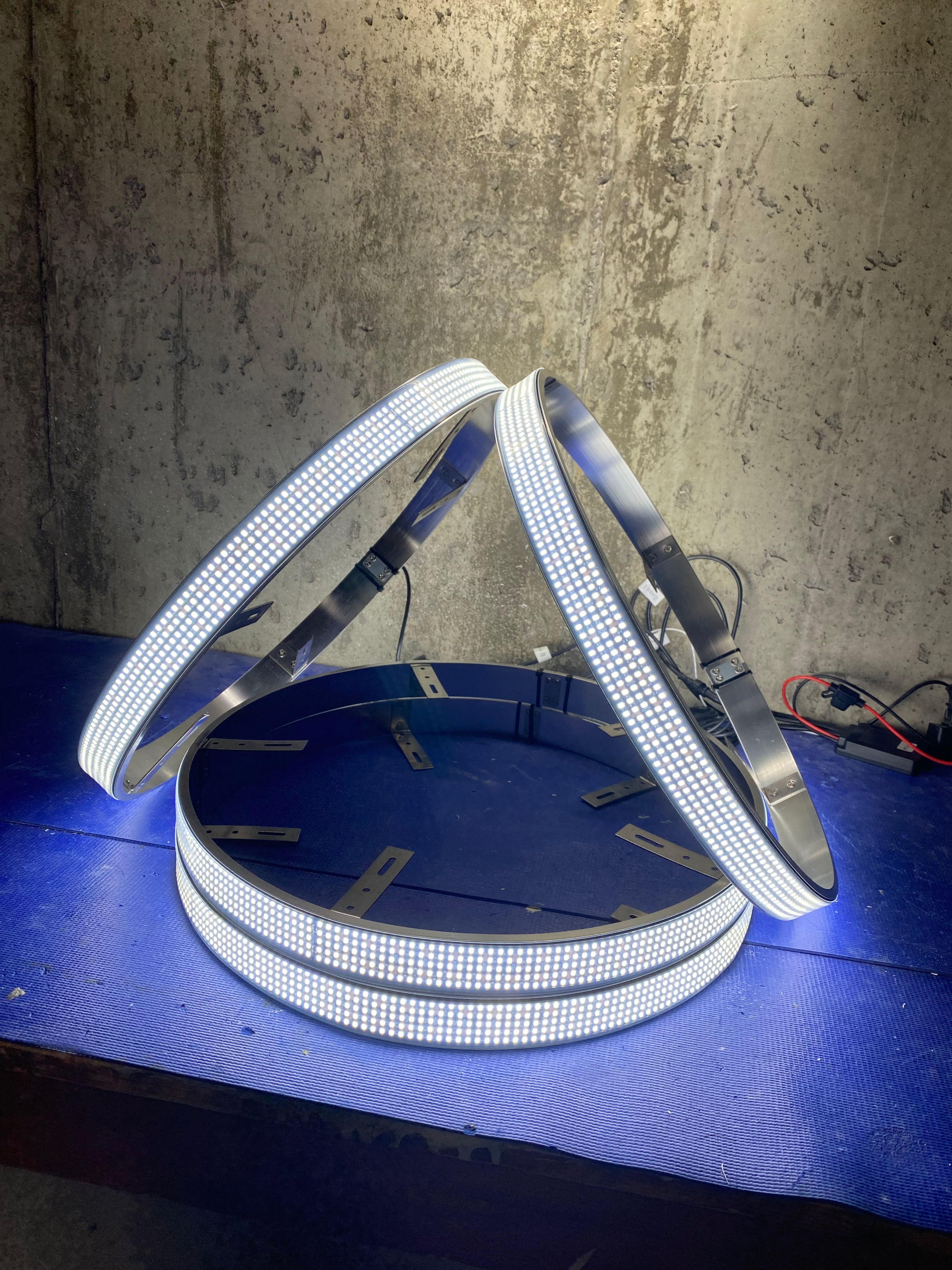 5 Row Pure White Wheel Lights