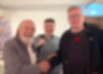 Michael Mehaffy (left) meets with Riga City Architect Peteris Ratas (center) and Riga Mayor Viesturs Kleinbergs (right) discussing the IMCL conference.