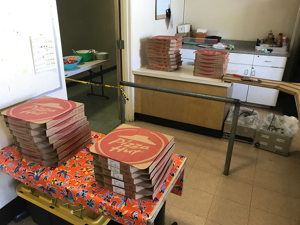 Indoor Pizza Lunch