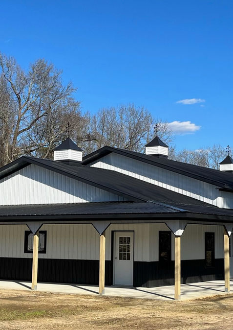 Black shop built by J. D. Miller Construction - Louisburg, NC