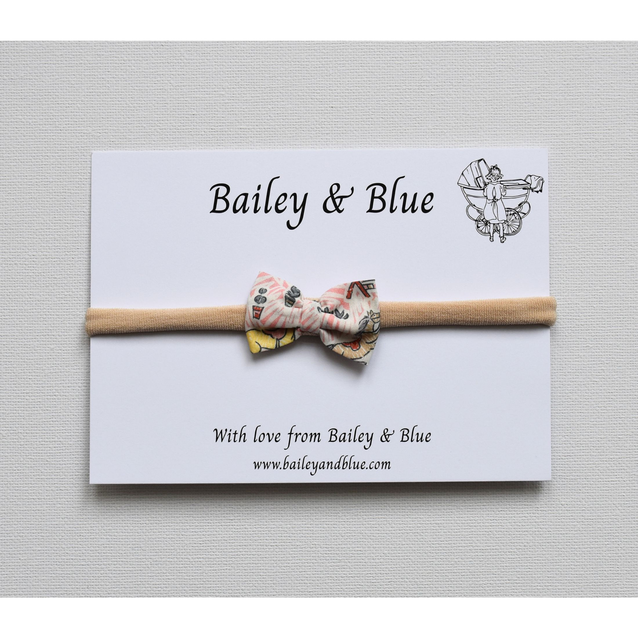 Gymkhana - Blush Liberty Bow Headband