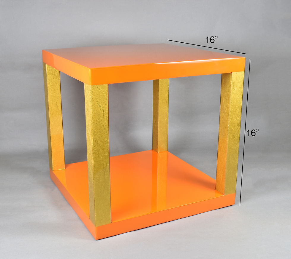Orange with Shine Gold Leaf