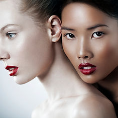 women wearing makeup