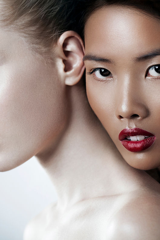 women wearing makeup