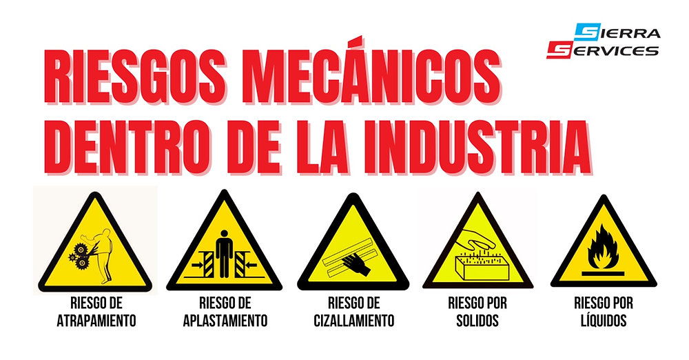 peligros mecanicos en el lugar de trabajo