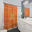 Thumbnail: Faith Armor Logo Apricot Multicolored Striped 5.0 Shower Curtain ©