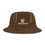 Thumbnail: Unisex Faith Armor Logo Brown Multicolored Striped Classic Bucket Hat ©