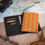 Thumbnail: Faith Armor Apricot Monogram Armor Shields Passport Holder ©
