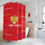 Thumbnail: Faith Armor Logo Red Multicolored Striped 5.0 Shower Curtain ©