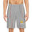 Thumbnail: Men's Faith Armor Light Grey Multicolored Striped Basketball Shorts ©